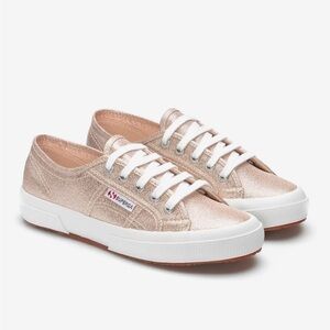 Rose gold Womens Superga size 38 NWT